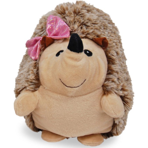 Egel met Roze Strik Pluche Knuffel 24 cm