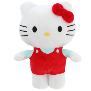 Hello Kitty Staand (Rood) Pluche Knuffel 30 cm