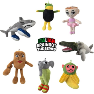 Willekeurige Italian Brainrot Pluche Knuffel 30 cm